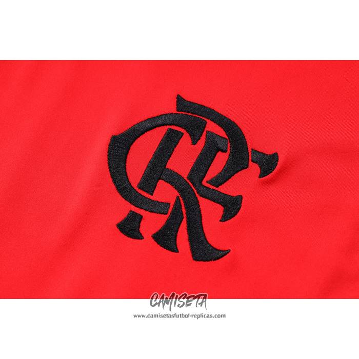Chandal del Flamengo 2023-2024 Manga Corta Rojo - Pantalon Corto